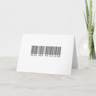 Pappor är priceless. kort
