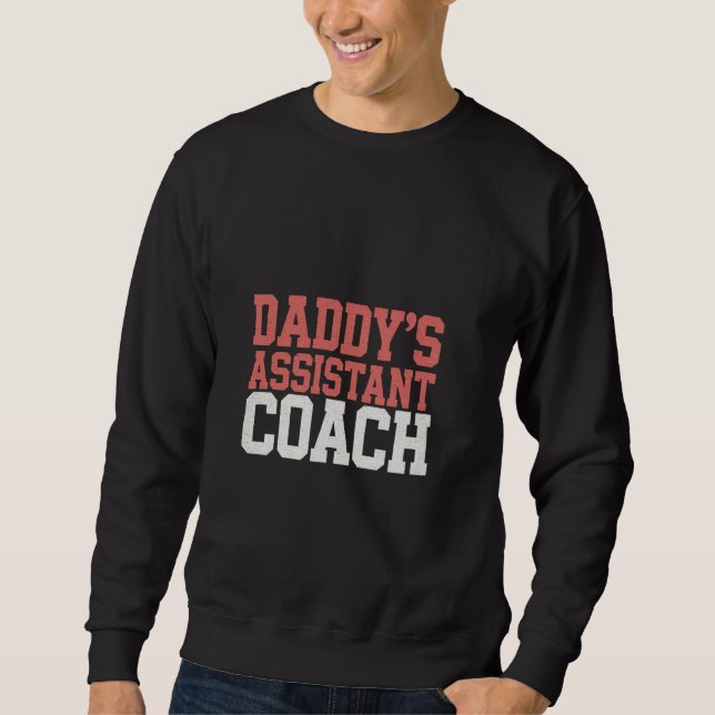 Pappor Assistant Coach Little Sports - Lång Ärmad Tröja (Framsida)