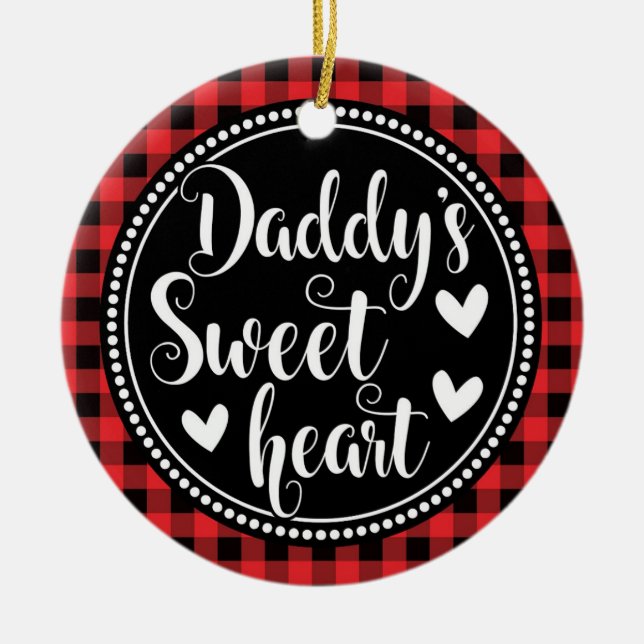 Pappor Baby Girl Red Play Julgransprydnad Keramik (Framsidan)