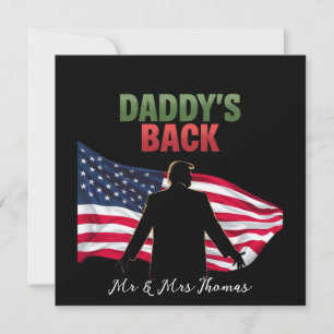 Pappor Back Trump 2024 Retur to take America Inbjudningar
