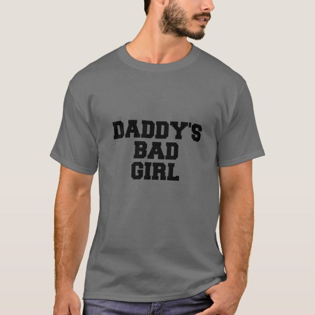 Pappor Bad Girl Quote T Shirt (Framsida)