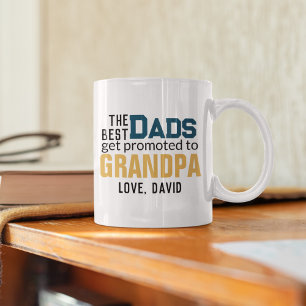 Pappor befordras till farfar Fars dag Kaffemugg