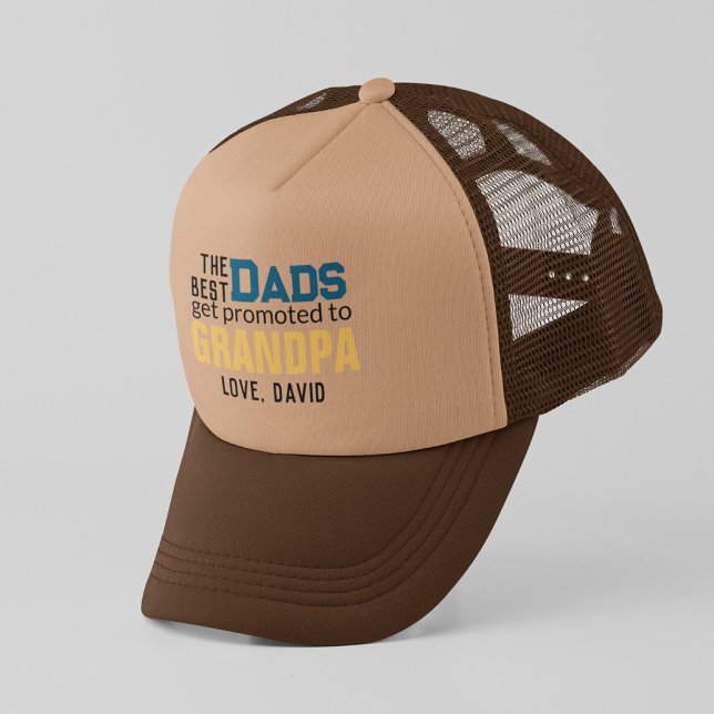 Pappor befordras till farfar Fars dag Keps (Skapare uppladdad)