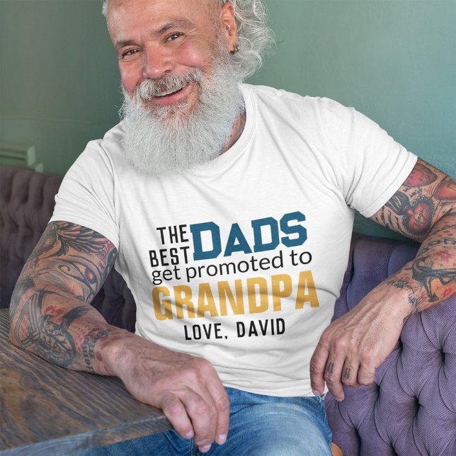 Pappor befordras till farfar Fars dag T Shirt (Skapare uppladdad)