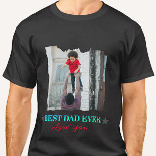 Pappor Birthday Gift många fotocollage T Shirt