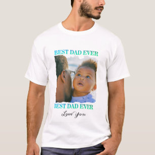 Pappor Birthday Gift många fotocollage T Shirt