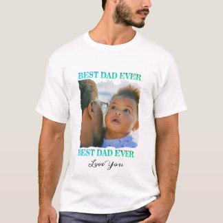 Pappor Birthday Gift många fotocollage T Shirt