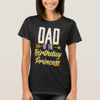 Pappor Birthday Girl Princess Pappa Dotter Familj