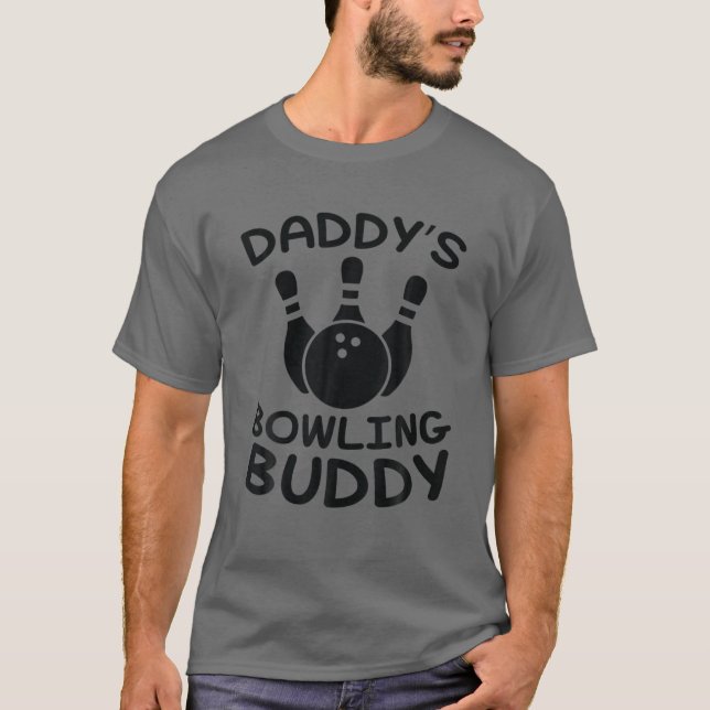 Pappor Bowling Buddy - Bowlareare barn T Shirt (Framsida)