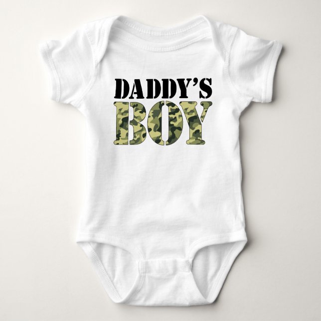 Pappor Boy Camo T Shirt (Framsida)