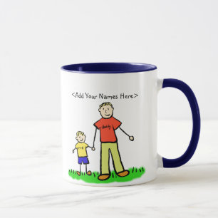 Pappor Boy (Far och Son-familjen) Anpassningsbar M Mugg
