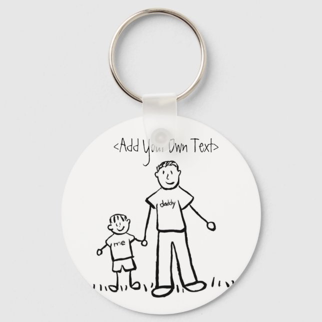 Pappor Boy Keychain Nyckelring (Framsida)