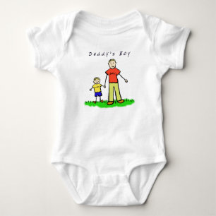 Pappor Boy T-Shirt (Blond Teckning Båda sidor)