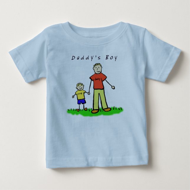 Pappor Boy T-Shirt (Bond Teckning Front Side) (Framsida)