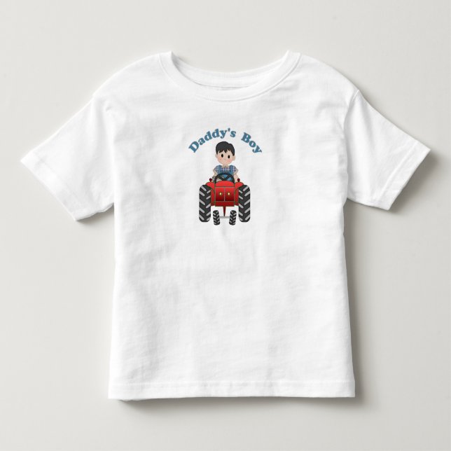 Pappor Boy Tractor Tee (Framsida)