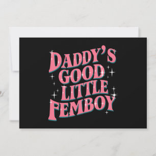 Pappor Bra Little Femboy LGBT Gay pride Femoby Inbjudningar