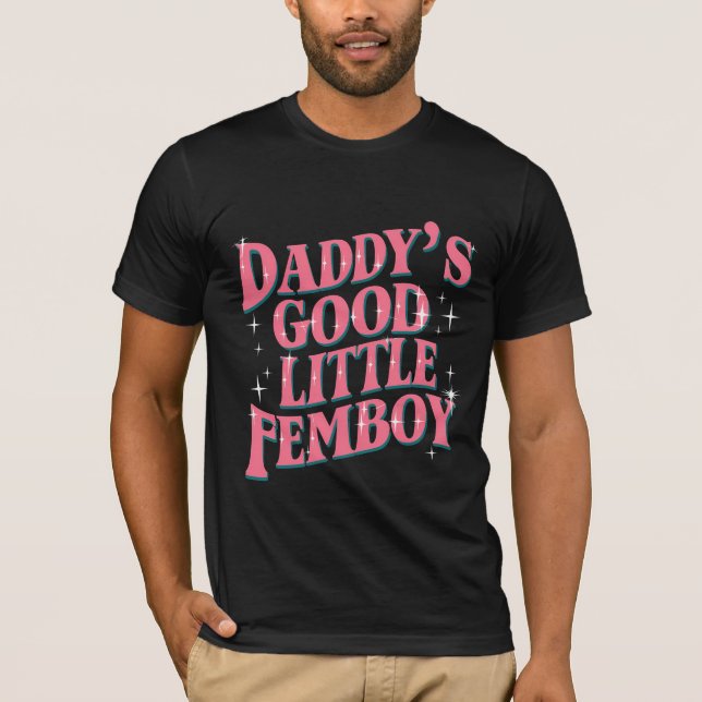 Pappor Bra Little Femboy LGBT Gay pride Femoby T Shirt (Framsida)