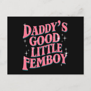 Pappor Bra Little Femboy LGBT Gay pride Femoby Vykort
