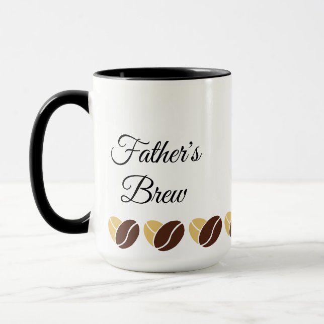 Pappor Brew Mugg-Pappa Coffee Mugg-editable Mugg (Vänster)