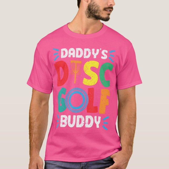 Pappor Buddy Disk Golf Golf T Shirt (Framsida)