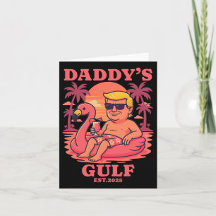 Pappor Bukt 2025 Lustigt pappa Trump Daddys Retro Kort