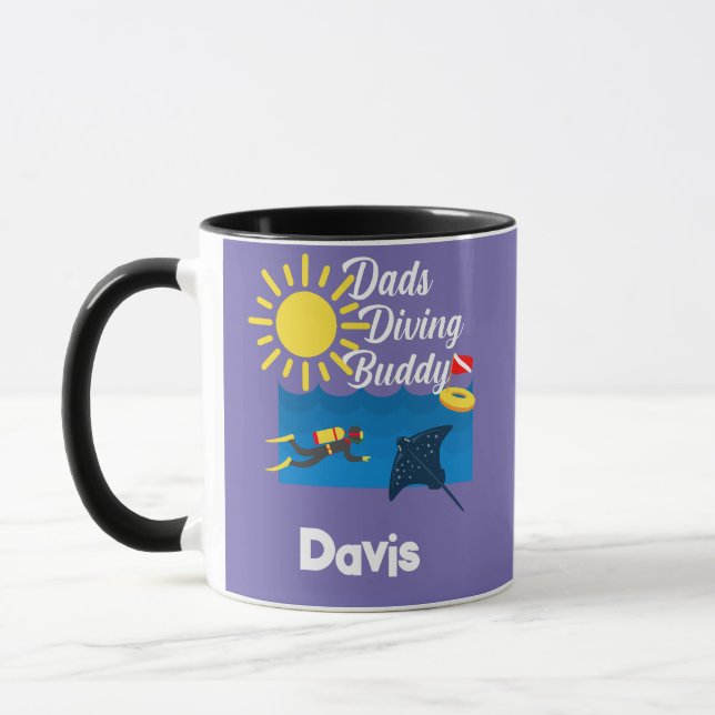 Pappor Diving Buddy Design - Combo Mugg (Vänster)