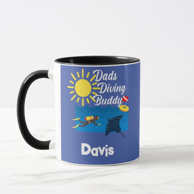 Pappor Diving Buddy Design - Combo Mugg (Vänster)