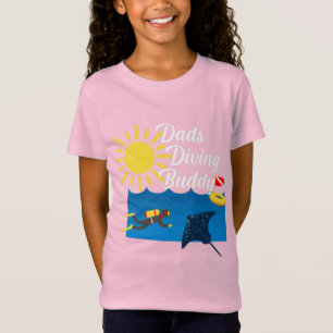 Pappor Diving Buddy Design - Girls Bra Jersey T-Sh T Shirt
