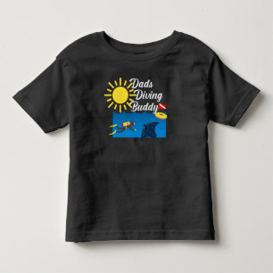 Pappor Diving Buddy Design - Småbarn Bra Jersey T- T Shirt