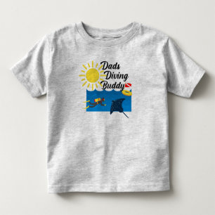 Pappor Diving Buddy Design - Småbarn Bra Jersey T- T Shirt