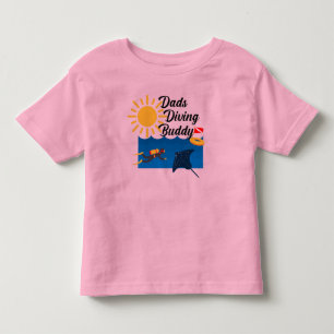 Pappor Diving Buddy Design - Småbarn Bra Jersey T- T Shirt