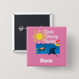 Pappor Dold Buddy-design - fyrkantsknapp Knapp