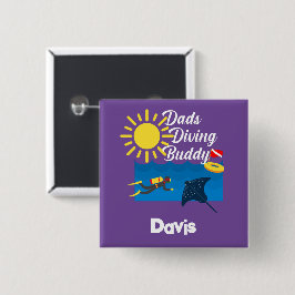 Pappor Dold Buddy-design - fyrkantsknapp Knapp