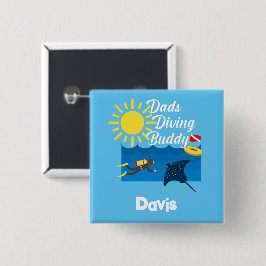 Pappor Dold Buddy-design - fyrkantsknapp Knapp