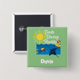 Pappor Dold Buddy-design - fyrkantsknapp Knapp