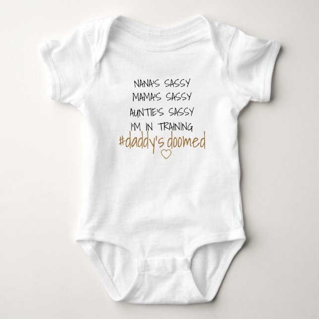 pappor domedad baby t-shirt (Framsida)