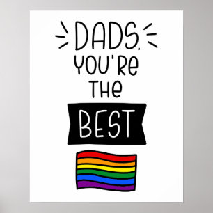 Pappor, du är det bästa Pridet - Fars dag Poster