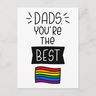 Pappor, du är det bästa Pridet - Fars dag Vykort