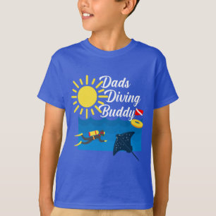 Pappor dykande Buddy-design - barnens grundläggand T Shirt