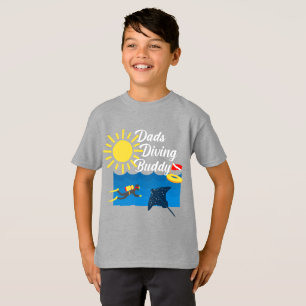 Pappor dykande Buddy-design - barnens grundläggand T Shirt