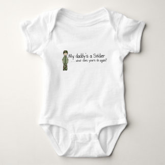 Pappor en soldat (6-24mo) t-shirt