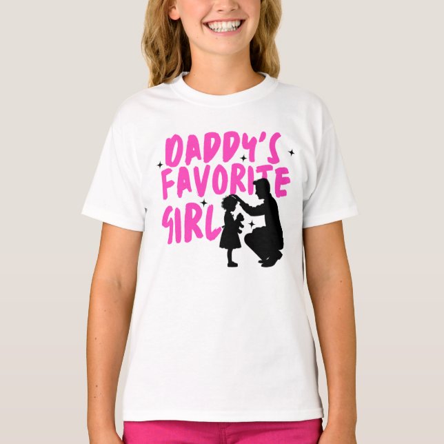 Pappor Favorite Girl T Shirt (Framsida)