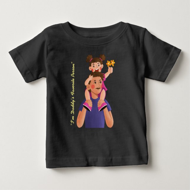 Pappor Favorite Person" Baby Bra Jersey T Shirt (Framsida)