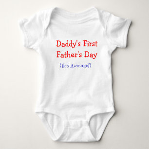 Pappor First Fars dag Baby Onsie T-shirt