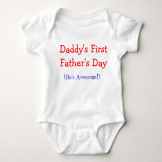 Pappor First Fars dag Baby Onsie Tee