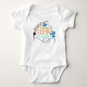 Pappor Fishing Buddy Personlig baby onsie T Shirt