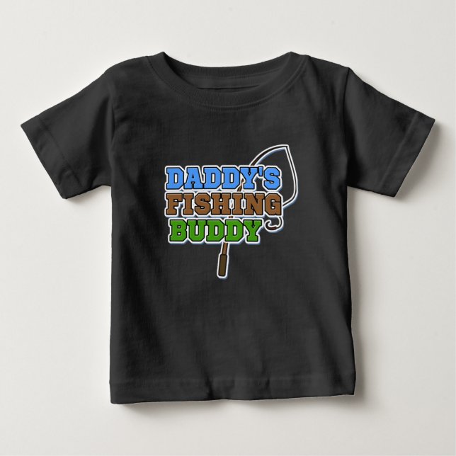 Pappor Fishing Buddy Pojke shirt T-shirt (Framsida)