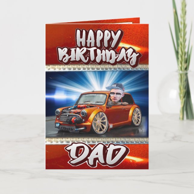 Pappor födelsedagskort kort (Framsida)