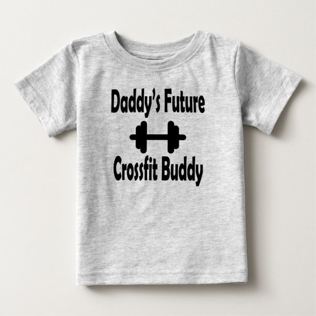 Pappor framtida CrossFit kompis t-shirt (Framsida)