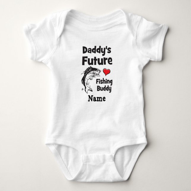 Pappor Future Fishing Buddy T Shirt (Framsida)
